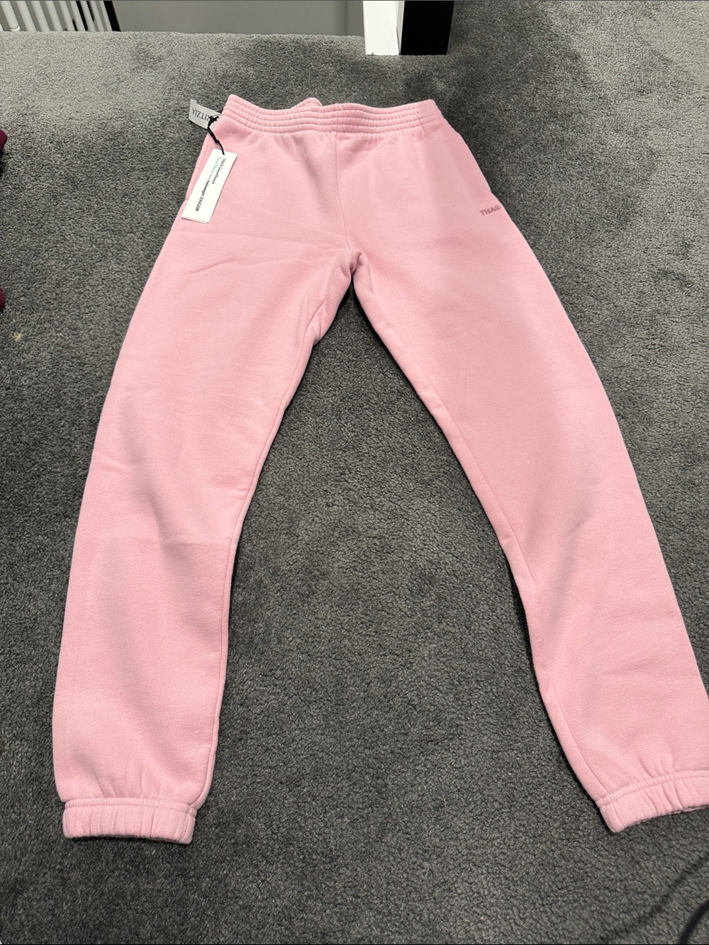 Aritzia Light Pink Fleece Track Pants